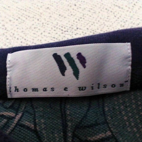 Thomas Wilson Men's Shirt Collar Polo Pullover S/S Cotton 3" Slits Size XL B&T - Picture 8 of 16